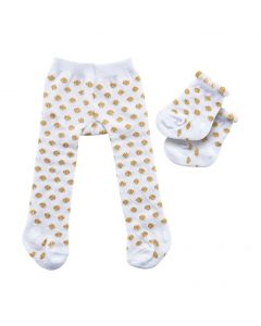 Doll Tights with Socks - Golden Stppen, 28-35 cm