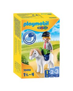 Playmobil 1.2.3 70410 Garçon avec poney