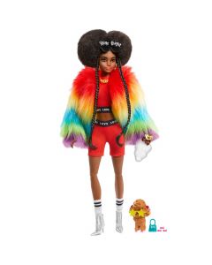 Barbie Extra Doll - Rainbow Coat