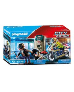 Playmobil City Action 70572 Policier avec moto et voleur