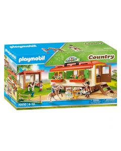 Playmobil Country 70510 Box de poneys et roulotte