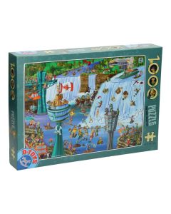 Cartoon Jigsaw Puzzle 1,000pcs - Niagara Falls