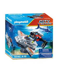 Playmobil City Action 70145 Scooter de plongée et sauveteur