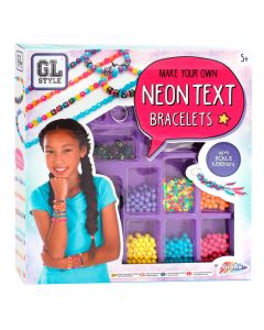 Jouet-Plus Kit de création bracelets de lettres néon