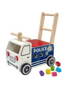 Jouet-Plus Porteur trotteur Camion de Police avec trieur de formes