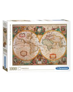 Clementoni Puzzle La carte de l'ancien monde 1000 pièces