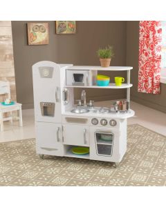 Cuisine enfant en bois Vintage - Blanc