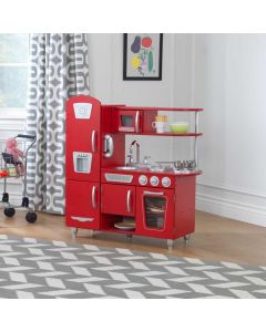 Cuisine enfant en bois Vintage - Rouge