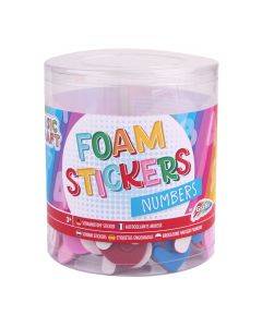 Foam stickers, 100pcs - Numbers