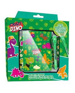 Diary with Stickers and Secret Code Pen Dinosaur