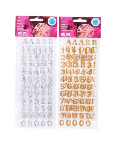 Jouet-Plus Stickers Alphabet et nombres, 111 pcs