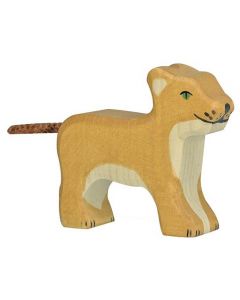 Figurine Holztiger Lion petit debout