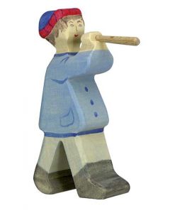 Figurine Holztiger Berger avec flûte 2