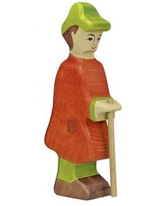Figurine Holztiger Berger avec bâton