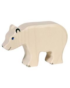 Figurine Holztiger Ours polaire mangeant
