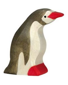 Figurine Holztiger Pingouin petit tête en avant