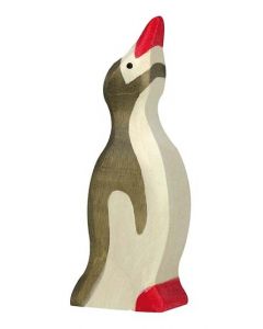 Figurine Holztiger Pingouin petit tête haute