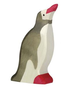 Figurine Holztiger Pingouin tête haute