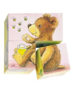 Petit Puzzle de cubes bébés animaux