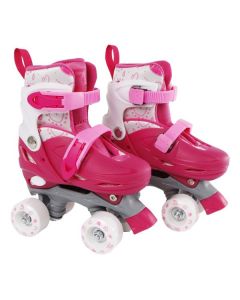 Street Rider Roller Skates Pink Adjustable, Size 31-34