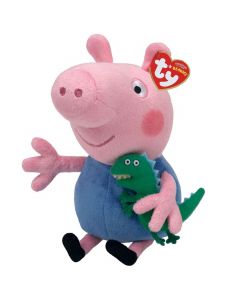 Ty Beanie Boo Plush Toy Peppa Pig George, 15cm 2005721