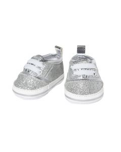 Heless - Doll sneakers Glitter Silver, 38-45 cm 147