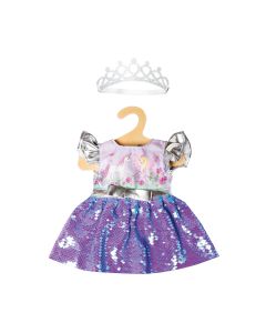 Heless - Doll Dress Fairy and Unicorn with Sequins and Crown, 35-45 cm 2131