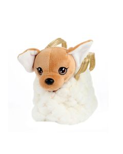 Dog Plush Chiuahua Handbag White 75261Z