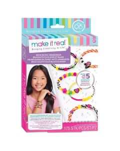 Make It Real Neon and Black & White Bracelets MR1209