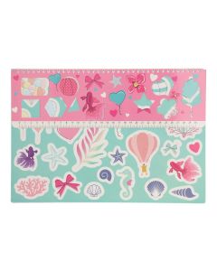 Sketchpad Mermaid with Stickers 000584346