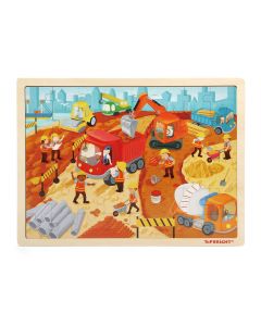 Topbright - Wooden Jigsaw Puzzle - Construction Site, 48pcs. 120416