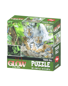 Puzzle 100p glow in the darks tigres prime 3d 12515