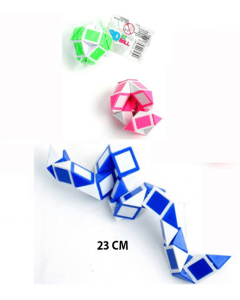 Jeu cube serpent bakk 3d 23cm 3 asst 23983