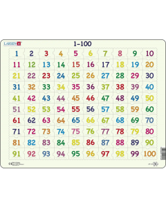 Puzzle 100p chiffres de 1 a 100 larsen ar10-zz