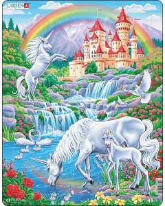 Puzzle 32p licorne et chateau larsen pg2