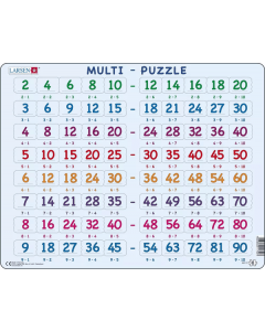 Puzzle 80 pièces multiplication puzzle larsen ar17