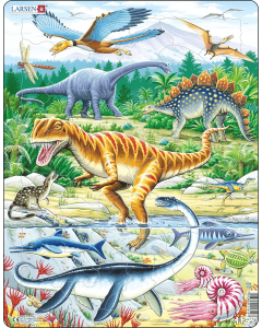Puzzle 35 pièces dinosaures larsen fh16-zz