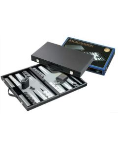 Coffret de backgammon noir de luxe 3 Basile