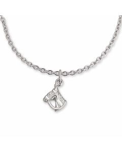 Collier avec pendentif de tête de cheval Eole