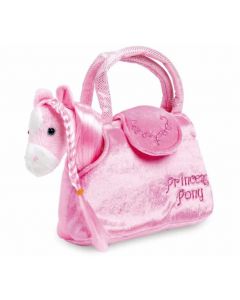 Peluche du cheval avec sac rose Pony