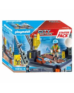Playmobil City Action 70816 Starter Pack Plateforme de construction