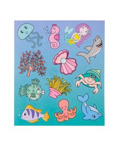 Sticker sheet Sea animals 8552