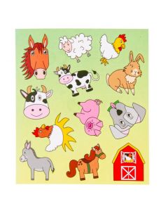 Sticker sheet Farm animals 8551