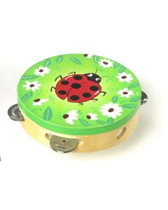 Tambourin coccinelle en bois Fabien