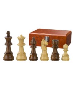 Pièces de jeux d'échecs plombés Theoderich en bois Roi 95mm