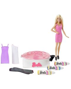 Poupée Barbie et son atelier de teinture pour robe