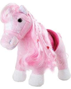 Peluche poney rose Lucile