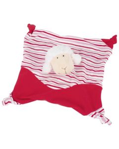 Doudou mouton rouge