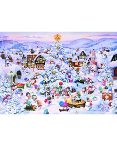 Puzzle Choeur de noël, bande dessinée1000 pièces