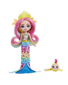 Mattel - Royal Enchantimals Pop Ocean Kingdom Radia Rainbow fish HCF68